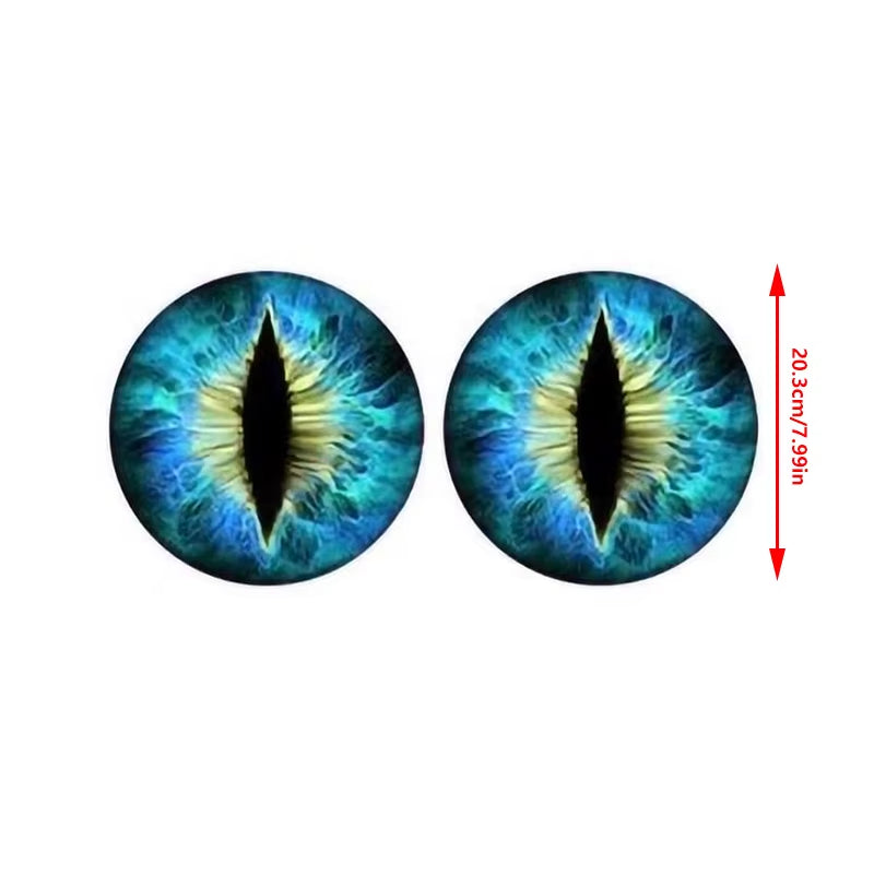 Beast Eyes Headlight Decals Animal Eye Car Headlight Stickers 3D Stereo Eyes Jeep Headlight Decal Car Window Bumper Decoration