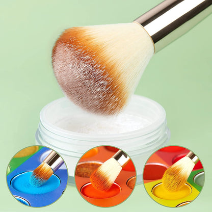 , Set Di Pennelli Professionali Da Trucco in Bambù, 25 Pezzi, Set Di Accessori Cosmetici per Fondotinta, Cipria, Fard, Ombretto, T135